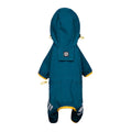 Blue reflective dog raincoat