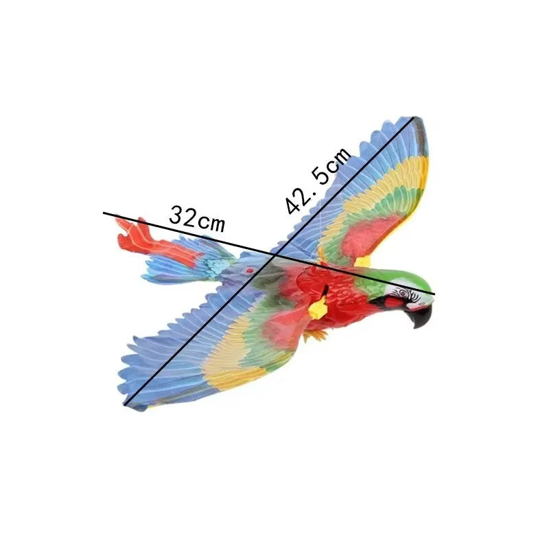 Electric hanging parrot cat toy
