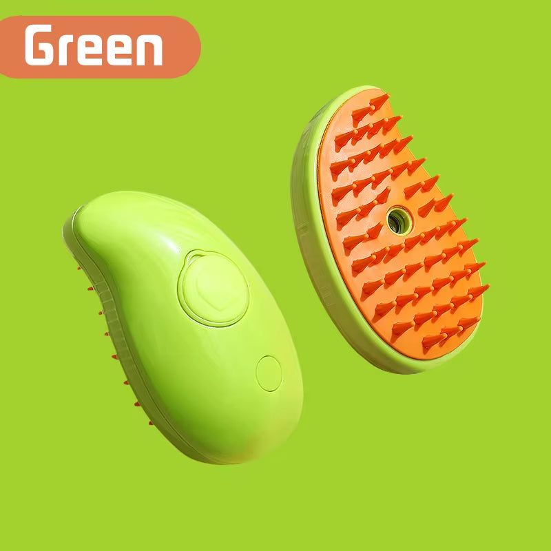 Green rechargeable mist grooming brush