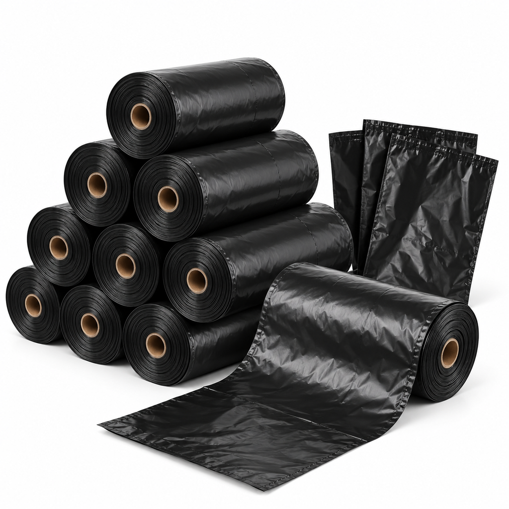 Biodegradable dog poop bag rolls