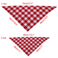 Plaid dog bandana design